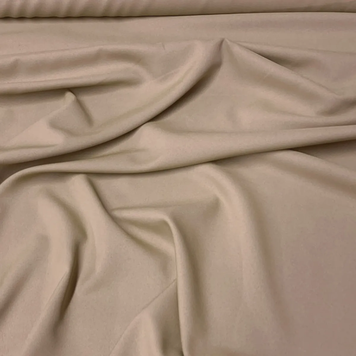 1pc - Premium Poly (Poplin) Table Linen 120" Round - Taupe 1189