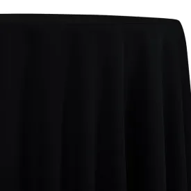 1pc - Premium Poly (Poplin) Table Linen 85"x85" Square - Black