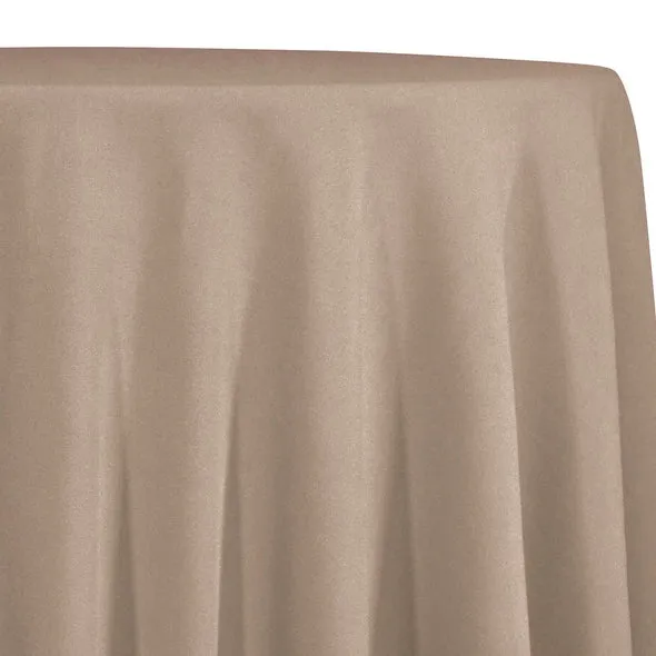 1pc - Premium Poly (Poplin) Table Linen 90"x156" Banquet - Taupe 1189