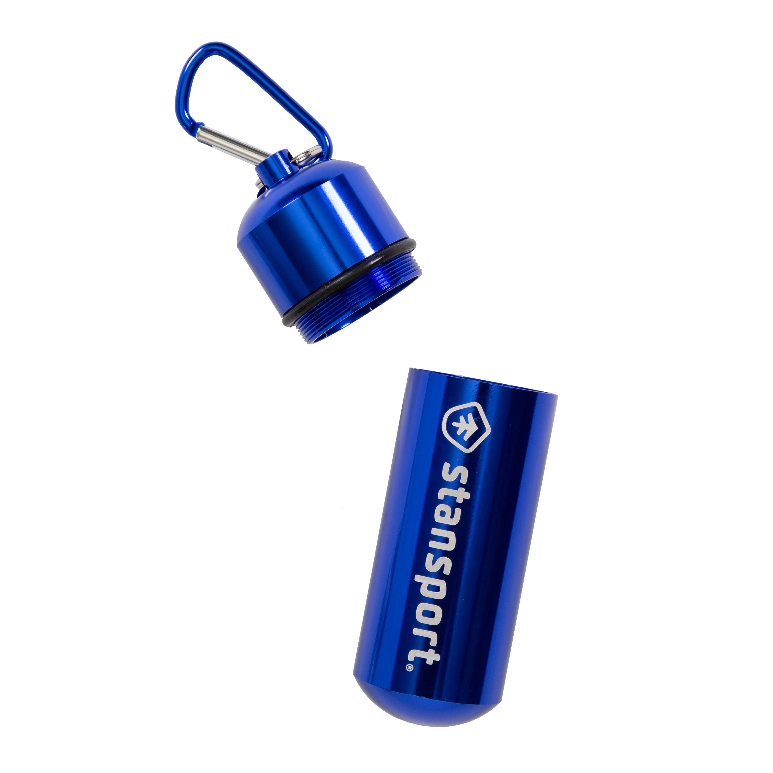 Aluminum Container Capsule-Xl-Blue, Green And Silver Asst