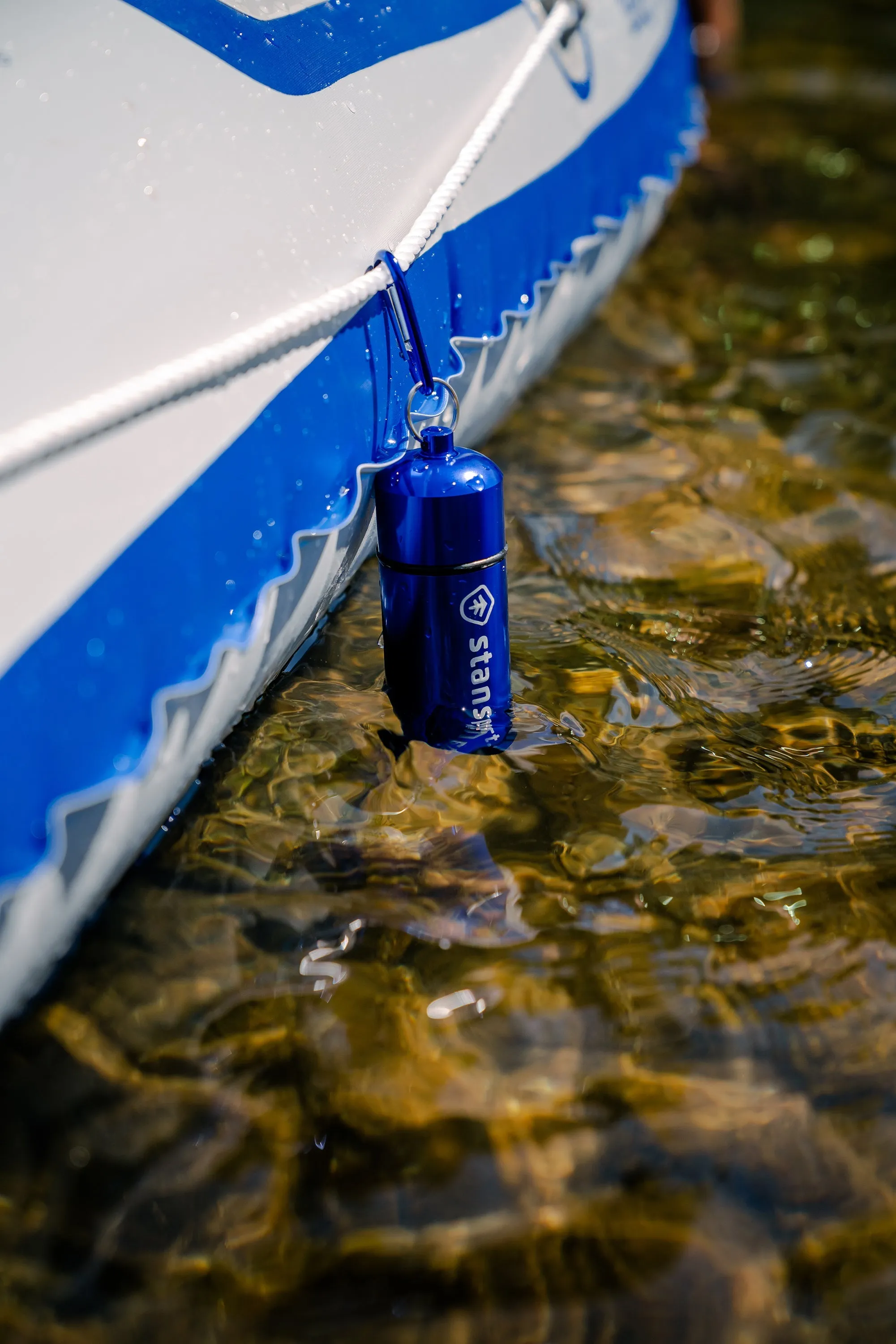 Aluminum Container Capsule-Xl-Blue, Green And Silver Asst