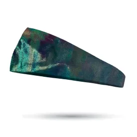 Fashion Colorful Metallic Shimmer Headband - 3" Tapered