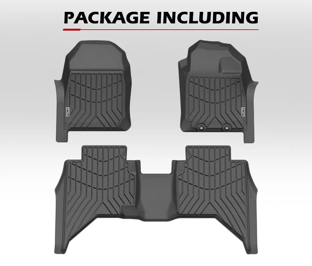 Kiwi Master 3D TPE Car Floor Mats Liner Fit Isuzu D-MAX DMAX Dual Cab UTE 2021 