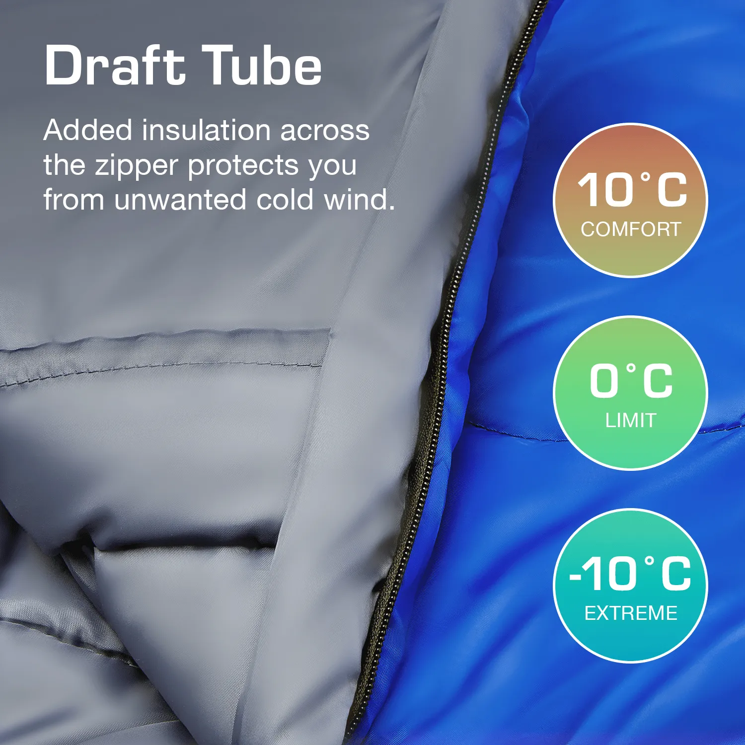 Professional 3-4 Season Mummy Sleeping Bag (300 GSM)