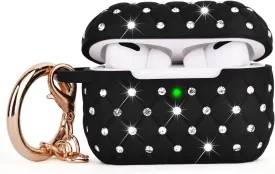 Protective TPU Bling Case for Apple AirPods Pro with Keychain