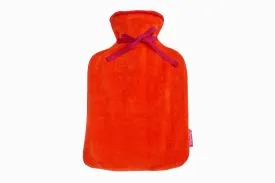 Velvet Hot Water Bottle-Tomato